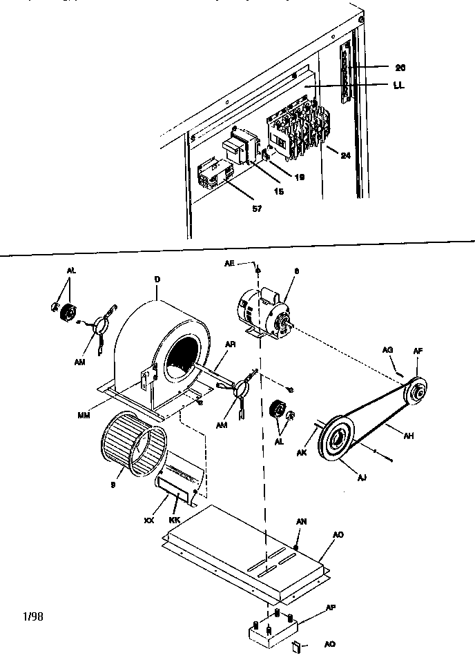 Control box / blower assembly
