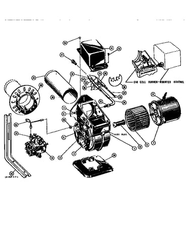 Parts model"s" oil burner