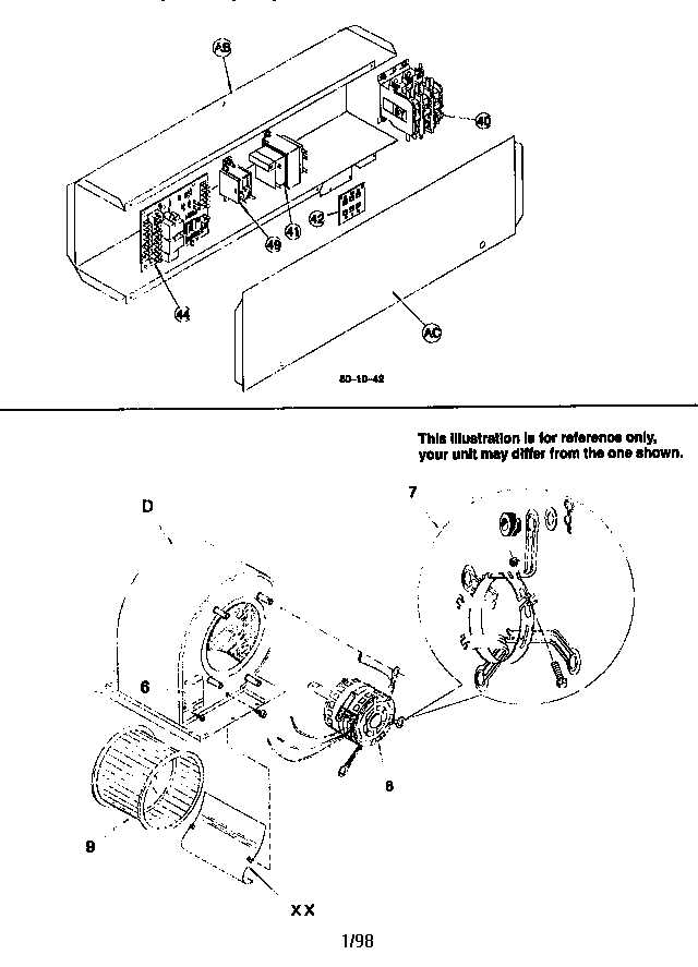 Control box/blower assembly