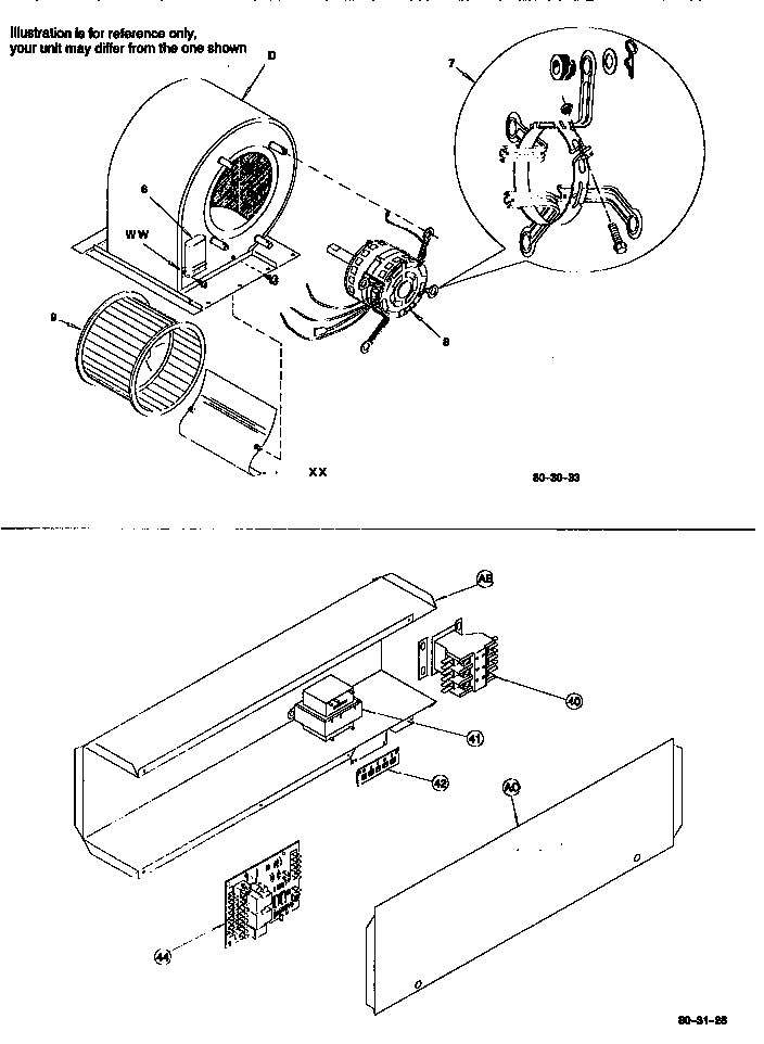 Blower and control box