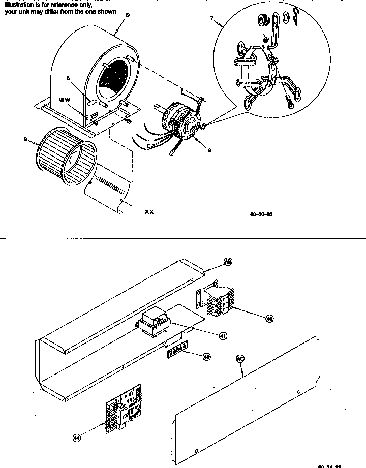 Blower and control box