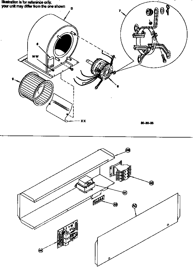 Blower and control box