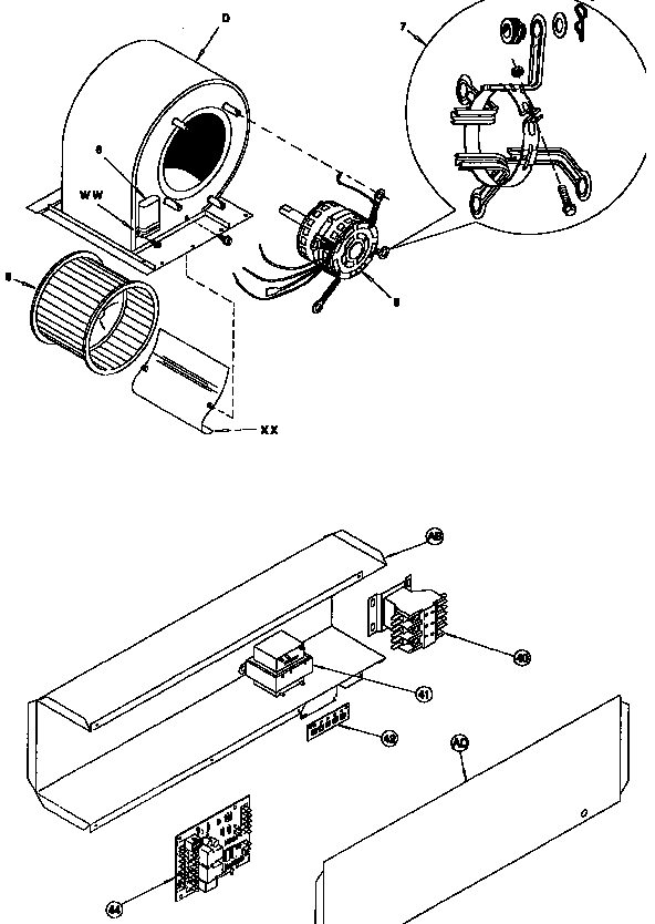 Blower and control box