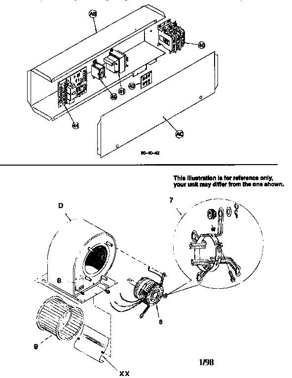 Control box / blower assembly