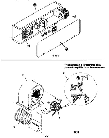 Control box / blower assembly