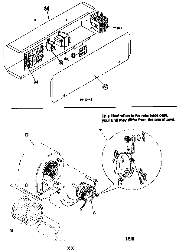 Control box/blower assembly