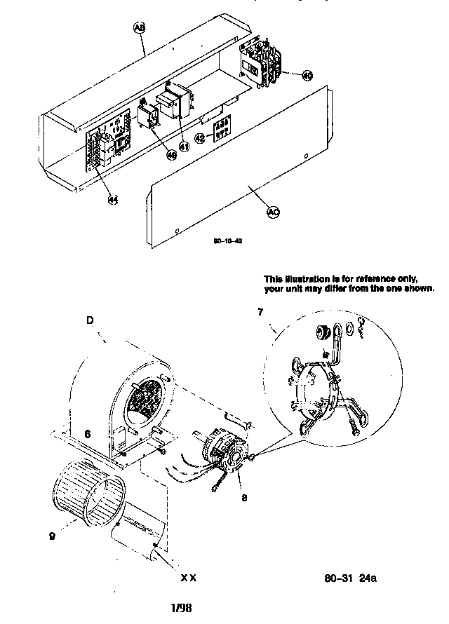 Control box/blower assembly