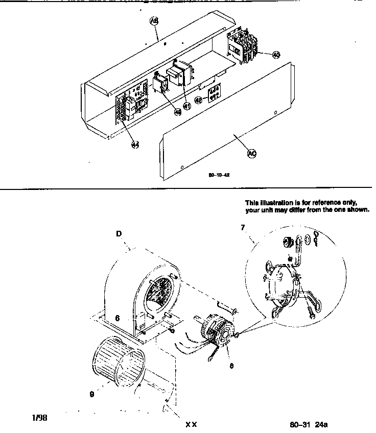 Control box/blower assembly