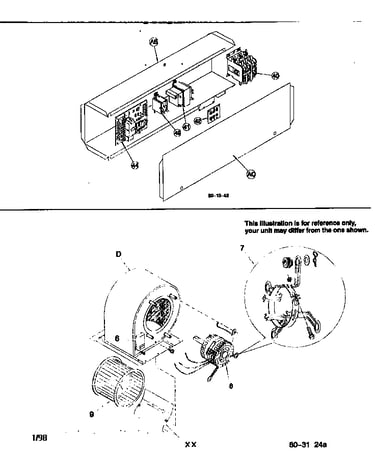 Control box/blower assembly