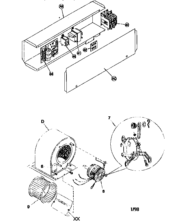 CONTROL BOX / BLOWER ASSEMBLY