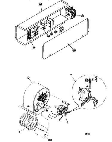 Control box / blower assembly