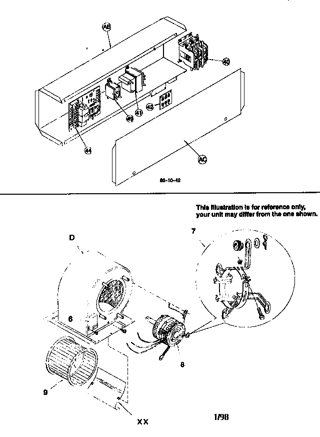 Control box and blower asy