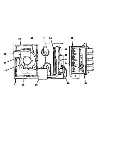 Gas heat section