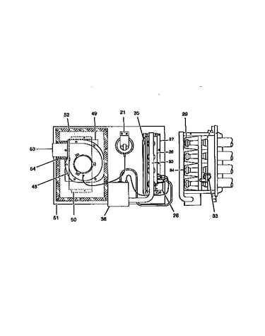 Gas heat section