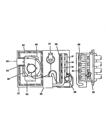 Gas heat section