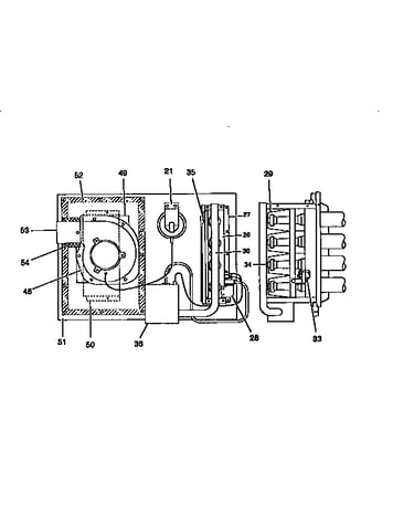 Gas heat section