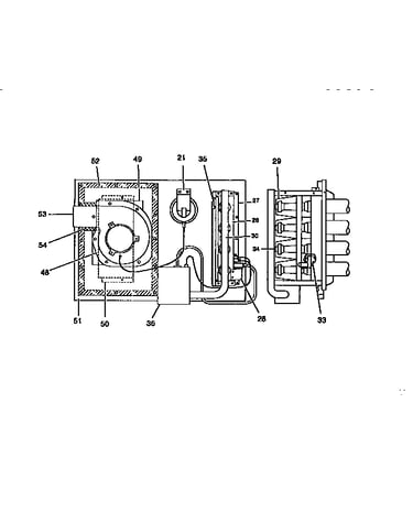 Gas heat section
