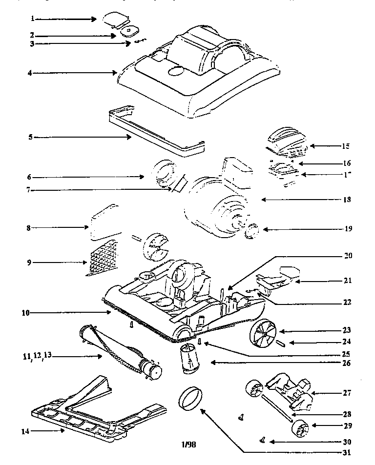 Nozzle and motor assembly