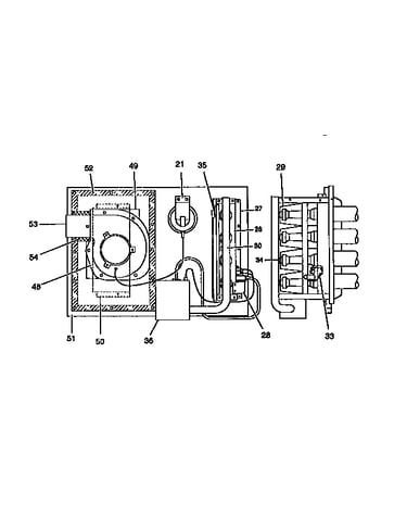 Gas heat section