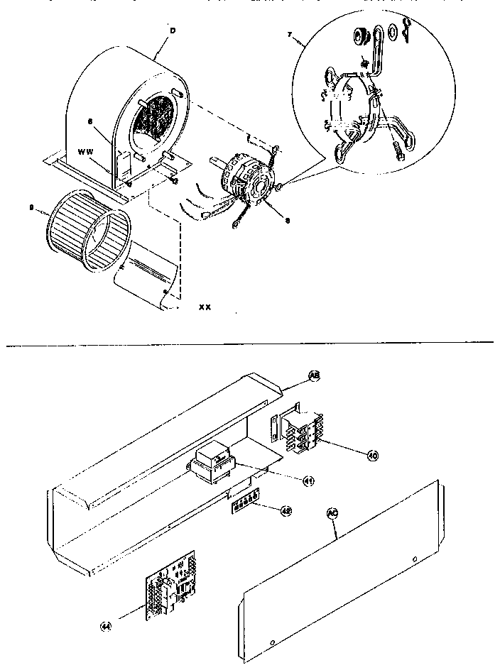 Blower and control box asm