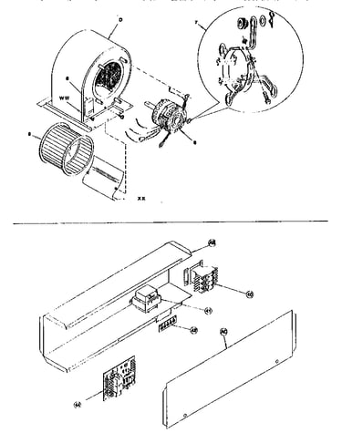 Blower and control box asm