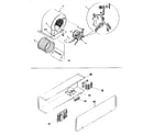 ICP PGAC36D1HE blower and control box assemblies diagram