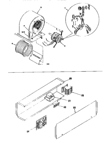 Blower and control box assemblies