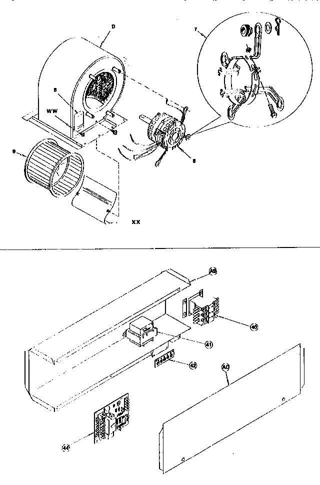 BLOWER AND CONTROL BOX ASSEMBLIES