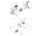 ICP PGAC60G1HE blower and control box assemblies diagram