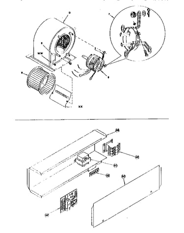 Blower and control box assemblies