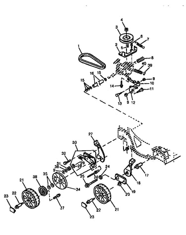 Wheels & transaxle mtg hdw (14ss)