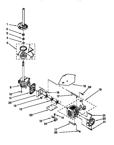 Brake,clutch,grcase,mtr, pump