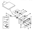 Kenmore 11088184891 top and console diagram