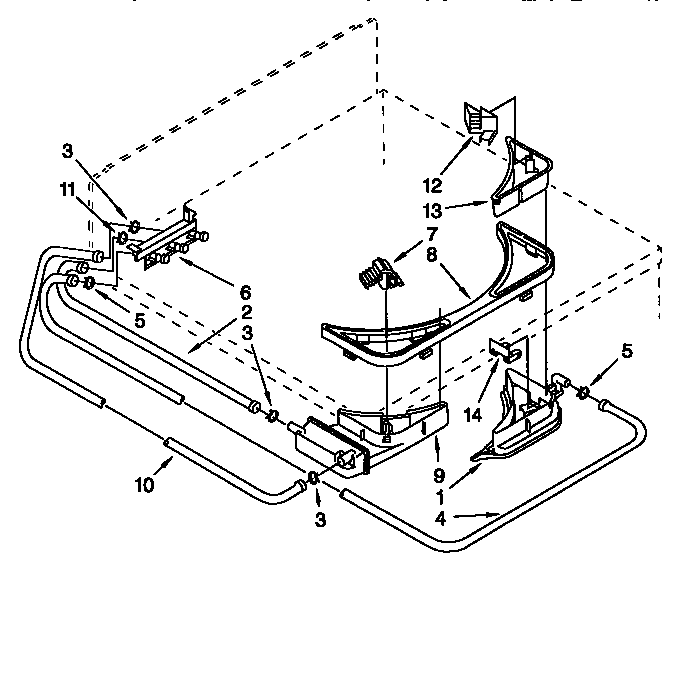 Bleach, detergent, rinse dispenser