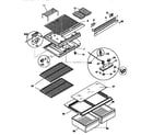 Kenmore 25368801791 shelves and accessories diagram