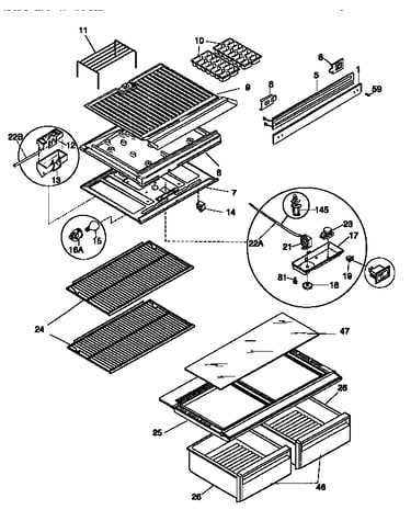 Shelves and accessories