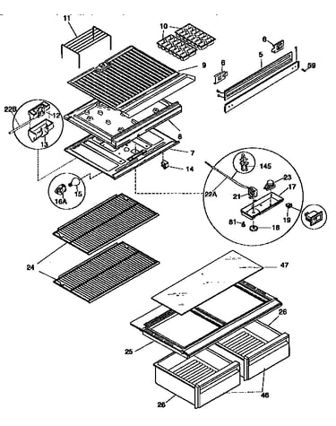 Shelves and accessories