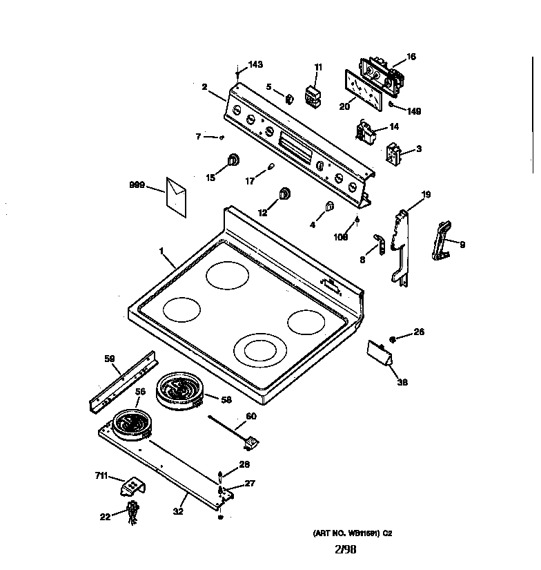 COOKTOP & CONTROL PANEL