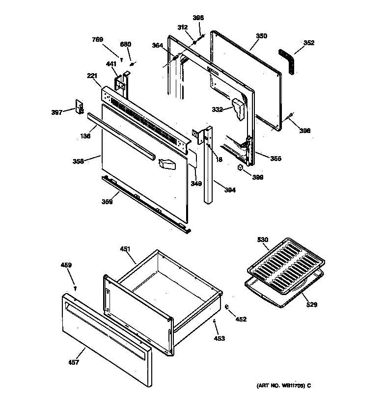 Door & drawer parts