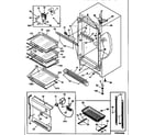Kenmore 2539280850 cabinet parts diagram