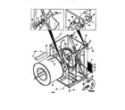 Frigidaire FSE747GC cabinet/drum diagram