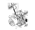 Frigidaire FSG747GC cabinet/drum diagram