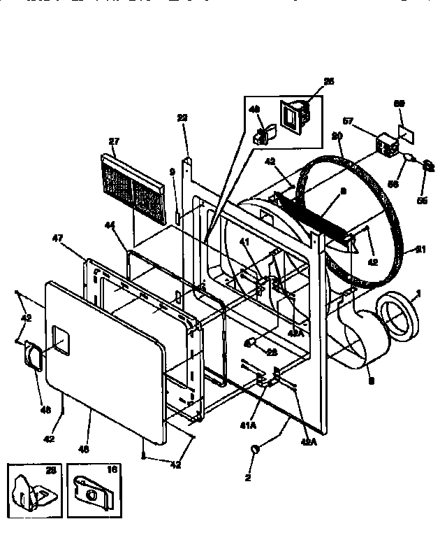 FRONT PANEL/LINT FILTER