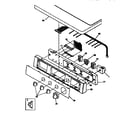 Frigidaire FSG747GC controls/top panel diagram