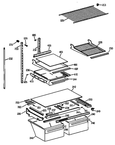 Shelf parts