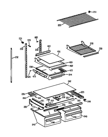 Shelf parts