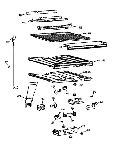 Compartment separator parts