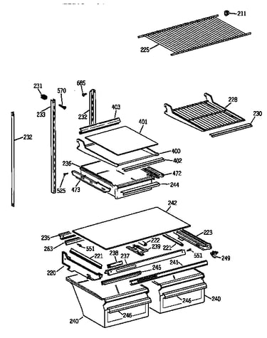 Shelf parts