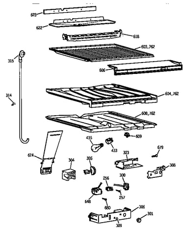 Compartment separator parts
