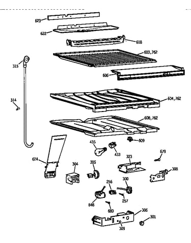 Compartment separator parts